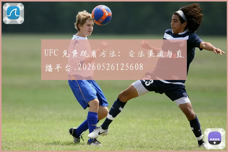 UFC 免费观看方法：合法渠道与直播平台_20260526125608